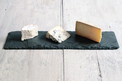Special Edition Slate Cheese Board, Wood Cheese Knife, & Soapstone Pencil