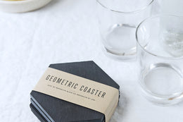 Geometric Slate Beverage Coaster